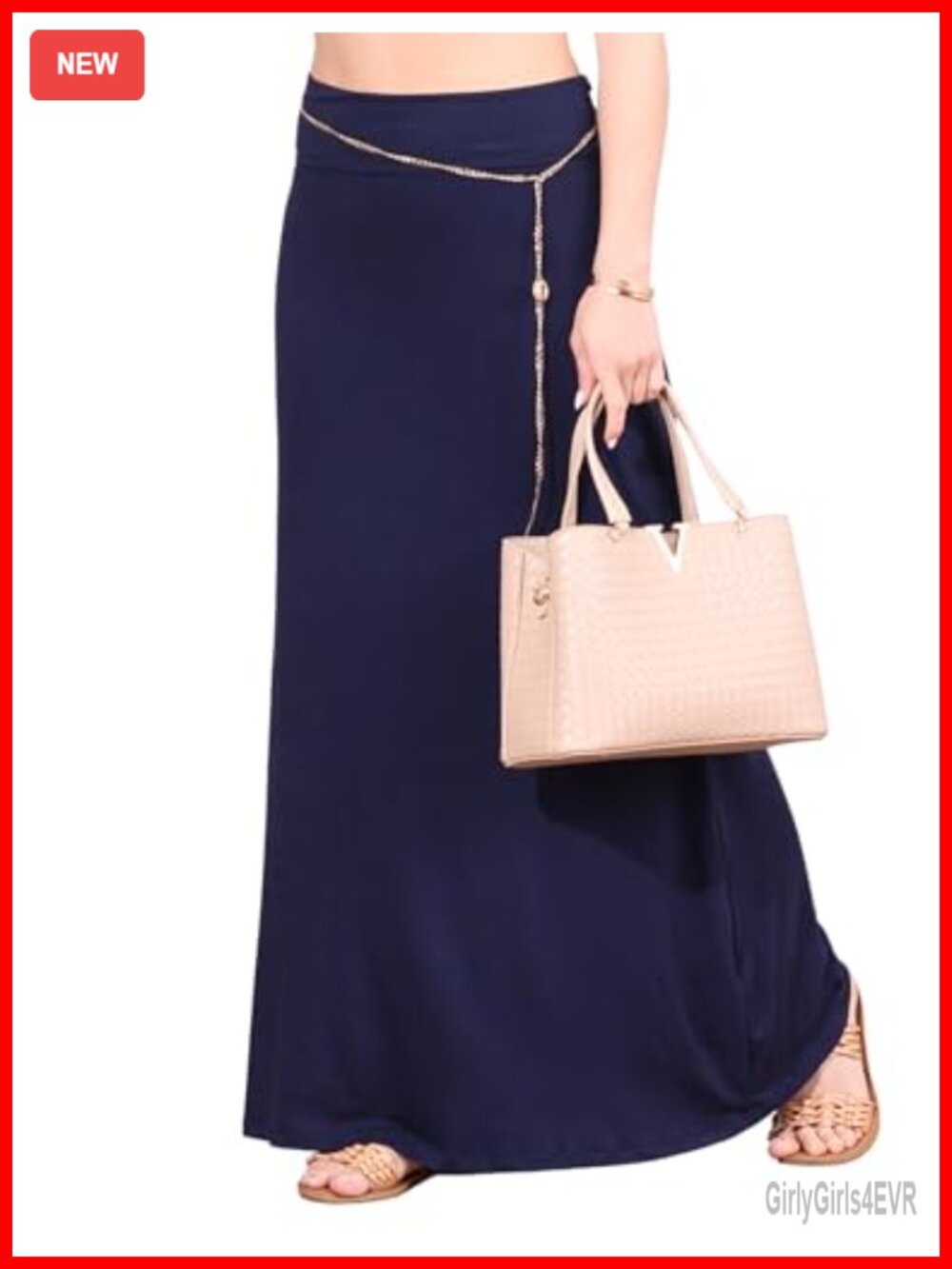 Womens Long Maxi Skirt Flowy High Rise A-Line Stretch Casual Beach Work